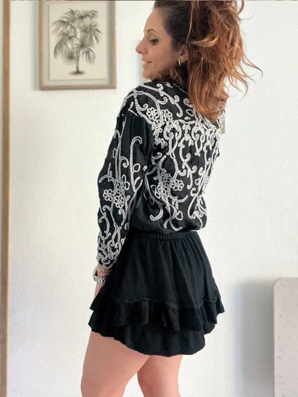 Jupe short Maéva Noire – Image 3