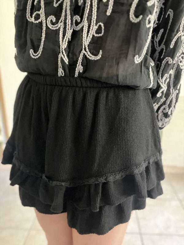 Jupe short Maéva Noire