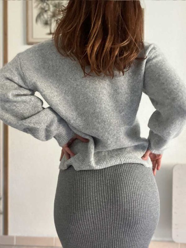 Pull Coralie Gris – Image 3