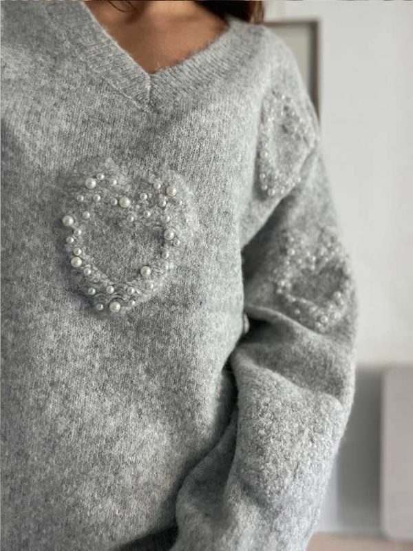 Pull Coralie Gris – Image 2