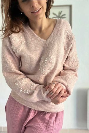 Pull Coralie Rose