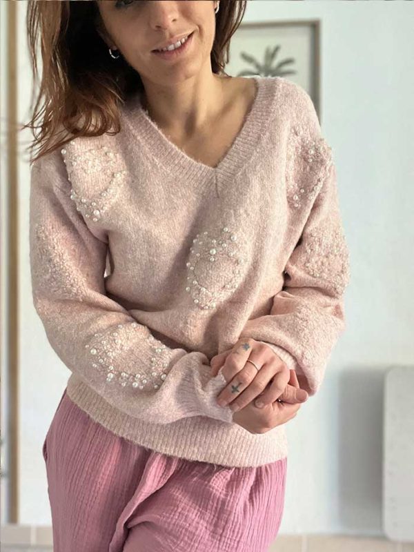 Pull Coralie Rose