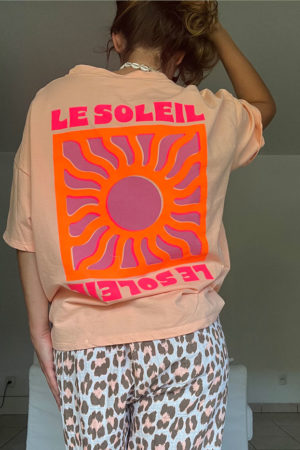 T- Shirt Soleil Saumon
