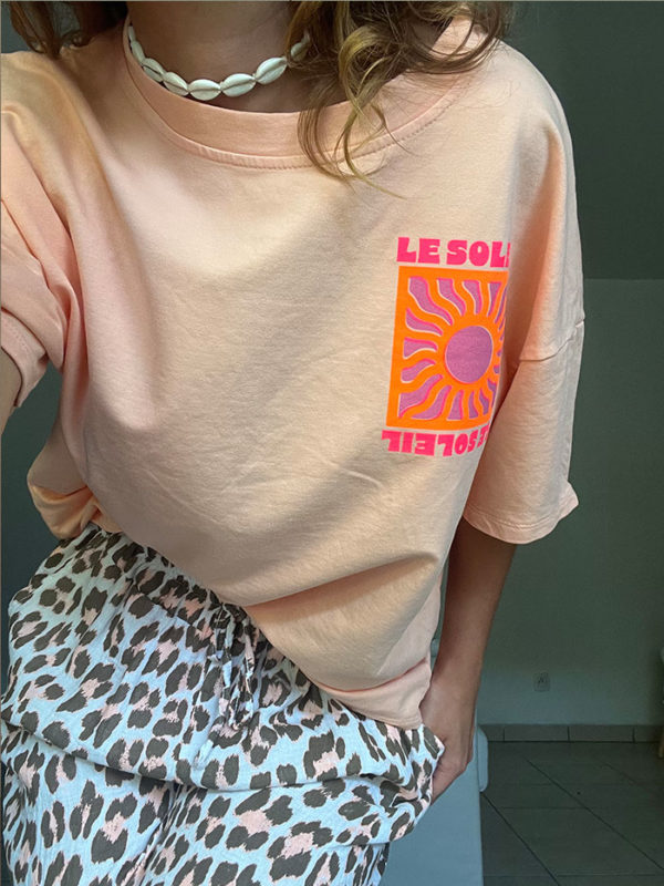 T- Shirt Soleil Saumon – Image 3