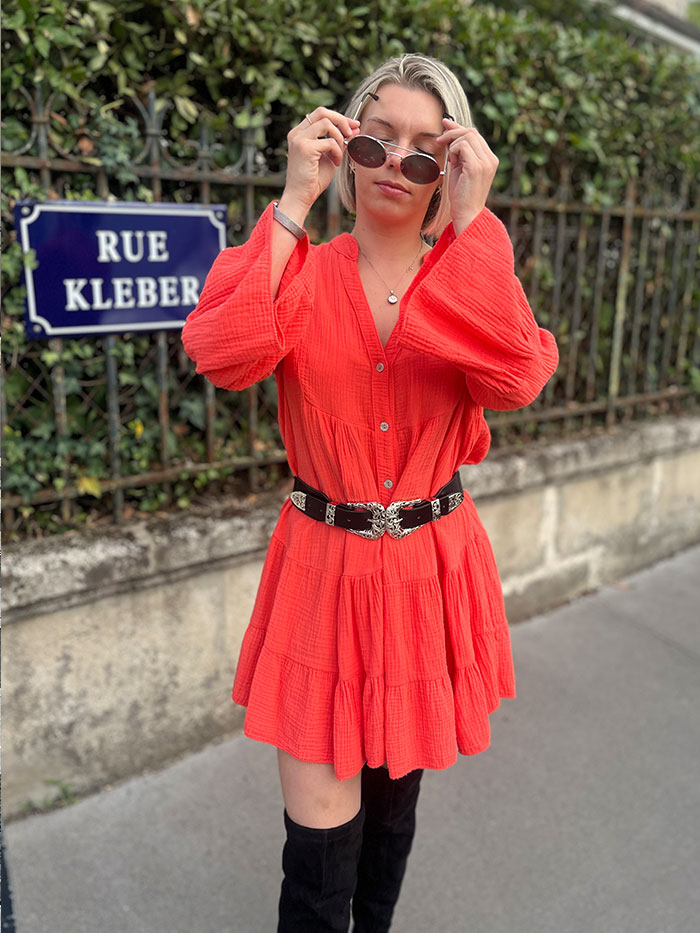 Robe Coralie Corail – Image 4