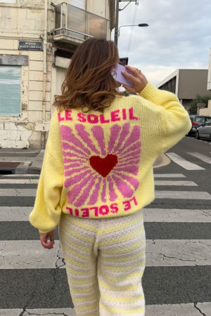 Pull Soleil Jaune