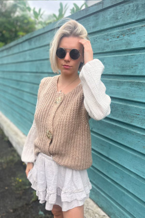 Gilet Soleil Camel
