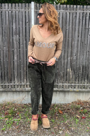 Pantalon Garance Kaki