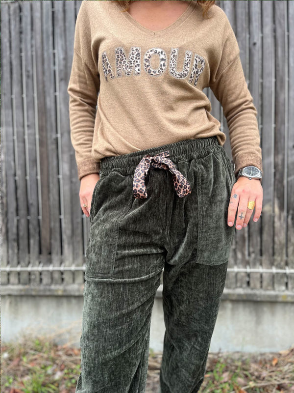 Pantalon Garance Kaki – Image 2
