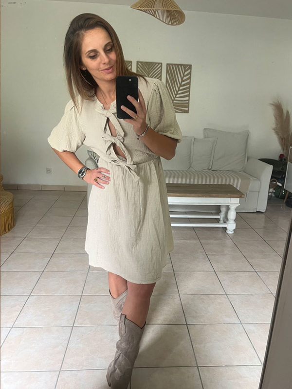 Robe Eléne Beige – Image 7