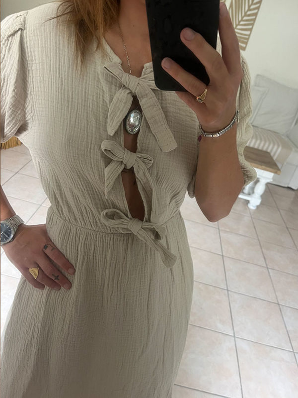 Robe Eléne Beige – Image 9